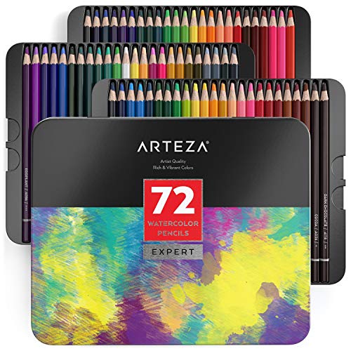 Craft sensazioni 36 matite colorate per adulti in una scatola di legno 
