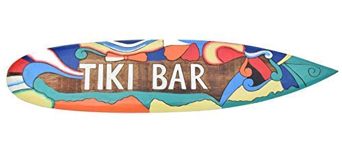 Interlifestyle Tiki Bar Surf 100 cm Hawaii Decorazione da Appendere Maui kaui tavola da Surf 