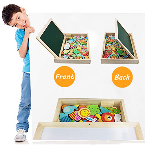 Magnetica Lavagna Giocattoli In Legno Puzzle Gioco Da Tavolo Giochi Creativi Costruzioni Per Bambini 3 Anni 0 4