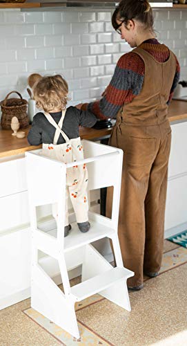Kitchen Helper MOKA W 2.0 Learning Tower Montessori Piani regolabili in altezza 